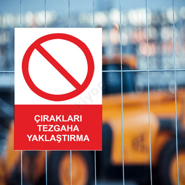 Çırakları Tezgaha Yaklaştırma Etiketi online tasarla