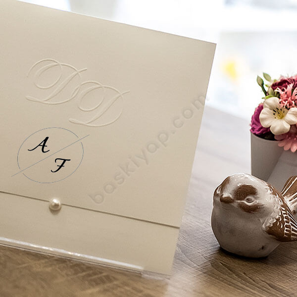 Çizgi Davetiye Kaşesi online tasarla