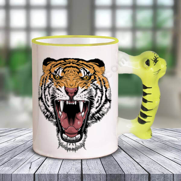 Çocuğa Özel Baskılı Kaplan Kulplu Kupa online tasarla