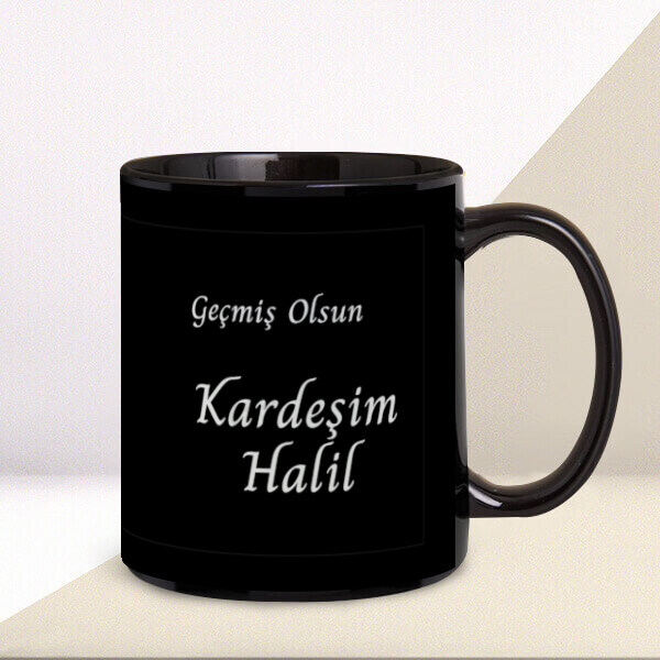 Covıd-19 Temalı Siyah İsme Özel Kupa online tasarla