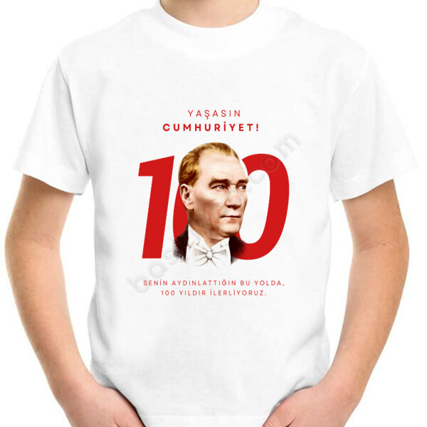 Cumhuriyetin 100.Yılı Çocuk Tişörtü online tasarla