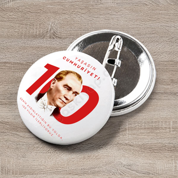 Cumhuriyetin 100.Yılı Rozet online tasarla