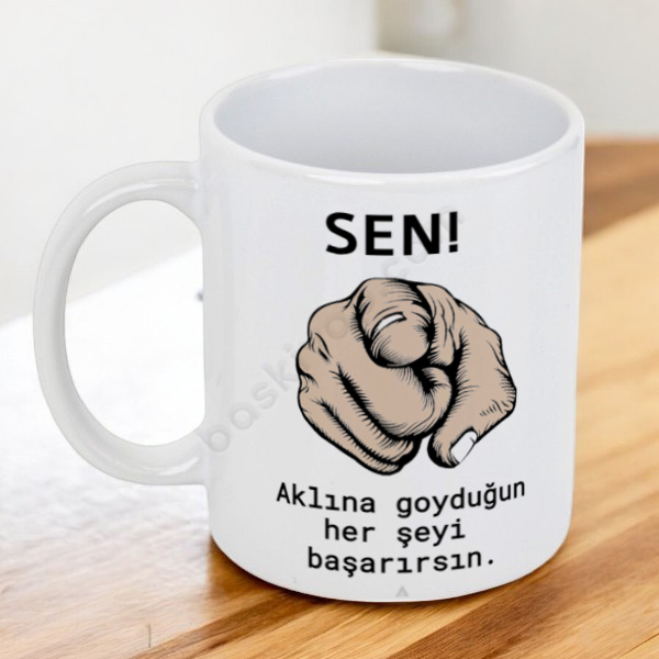 Çünkü Sen Tasarımlı Kupa online tasarla