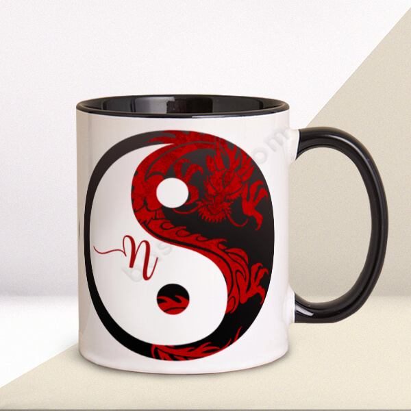 Denge Tasarımlı İsimli Kupa Bardak online tasarla