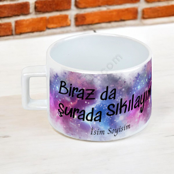 Depresif Galaksi  Tasarım  Baskılı Fincan online tasarla