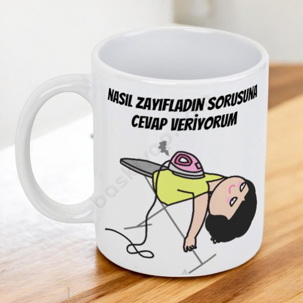 Diyet Temalı Esprili Kupa Bardak online tasarla