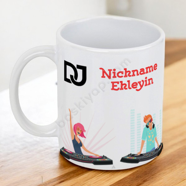Dj Tasarımlı Baskılı Kupa online tasarla