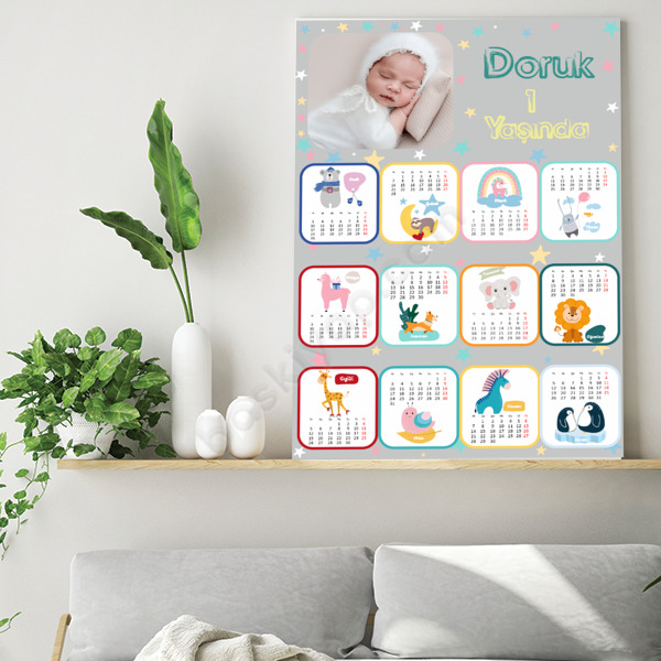 Doğum Günü Tasarım Takvim 2025 online tasarla