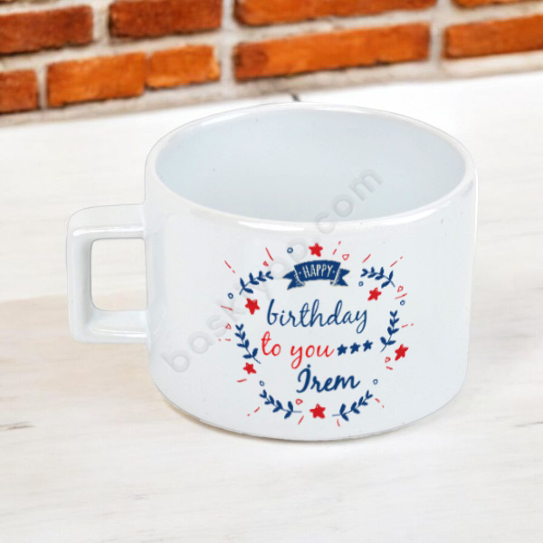 Doğumgününe Özel Kendin Tasarla Baskılı Fincan online tasarla