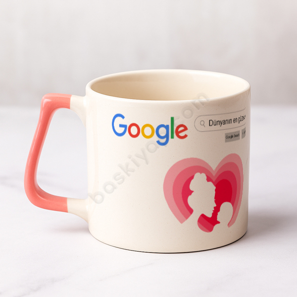Dünyanın En Güzel Annesine  Özel Pembe Saplı Kahve Fincanı online tasarla