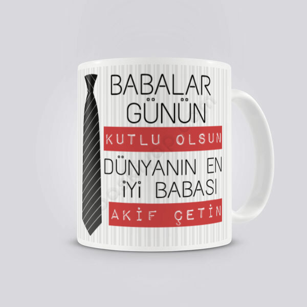 Dünyanın En İyi Babası Temalı Babalar Günü Kişiye Özel Kupa Bardak online tasarla