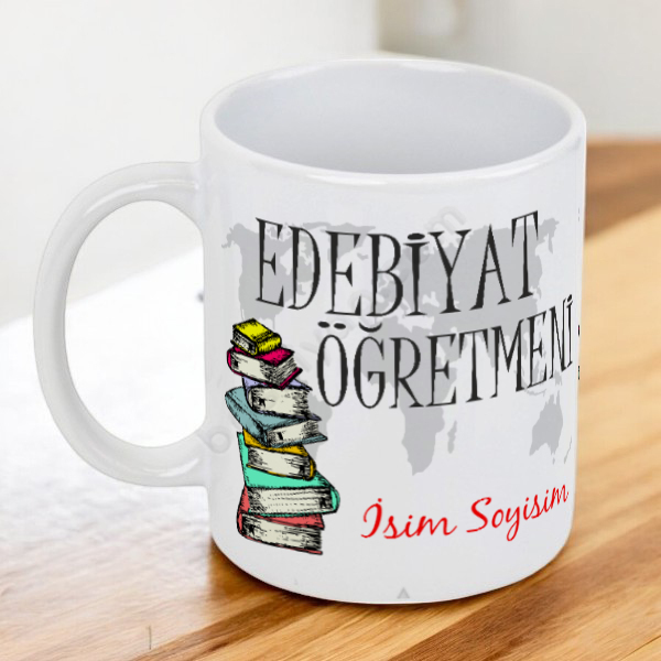 Edebiyat Öğretmenine Hediye Kupa online tasarla