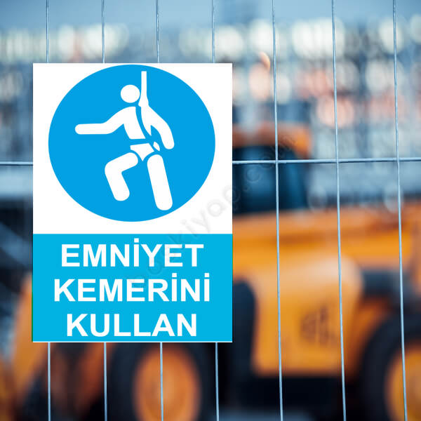 Emniyet Kemerini Kullan Etiketi online tasarla