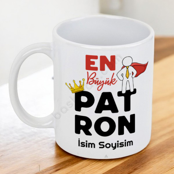 En Büyük Patron Tasarımlı Kupa online tasarla