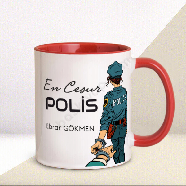 En Cesur Polis Tasarım Kupa online tasarla