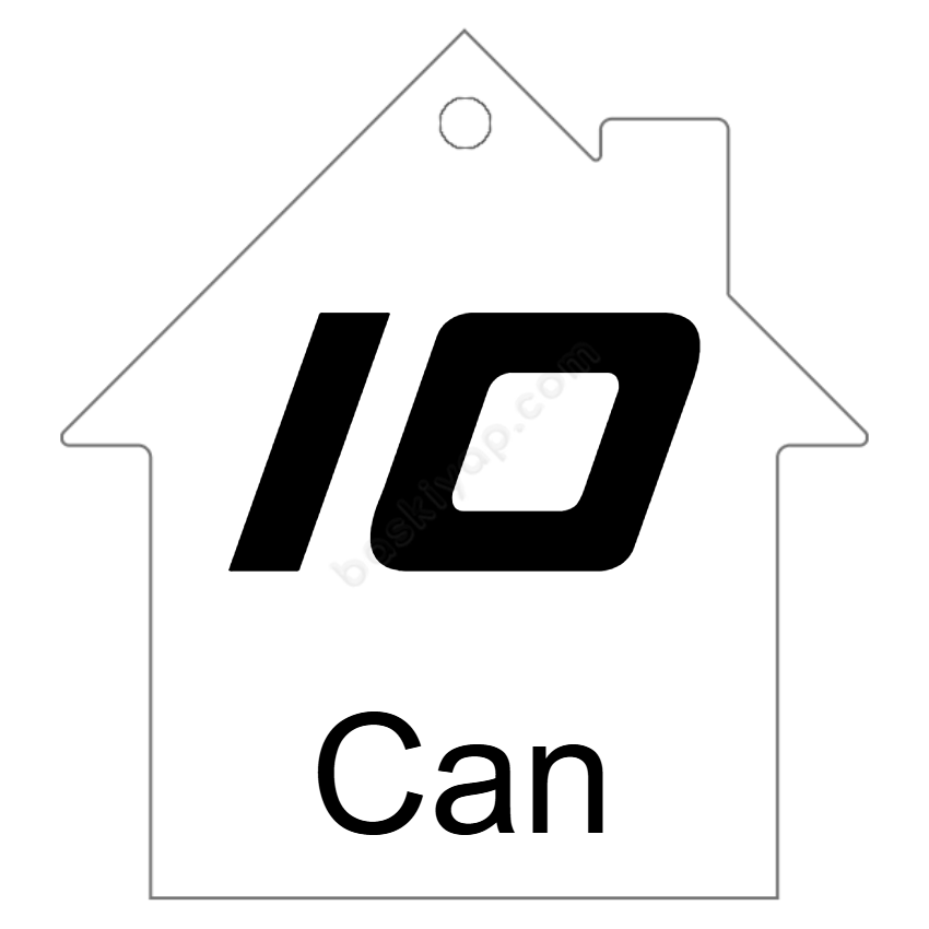 Ev Şekilli Anahtarlık Tasarımı online tasarla