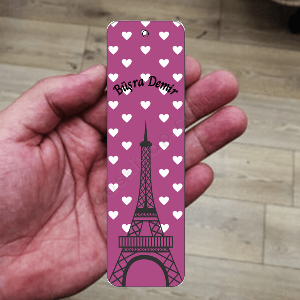 Eyfel Kulesi Metal Kitap Ayracı online tasarla