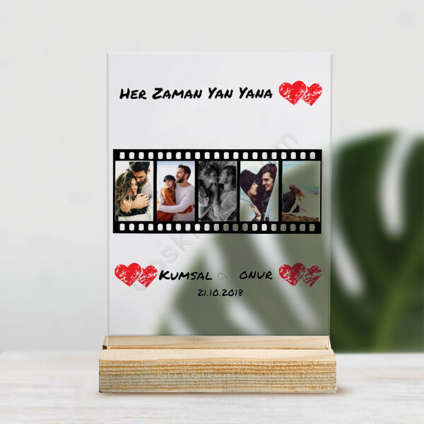 Film Şeridi Tasarımlı Masaüstü Pleksi online tasarla