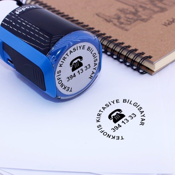 Yuvarlak Firma Kaşesi 3 online tasarla