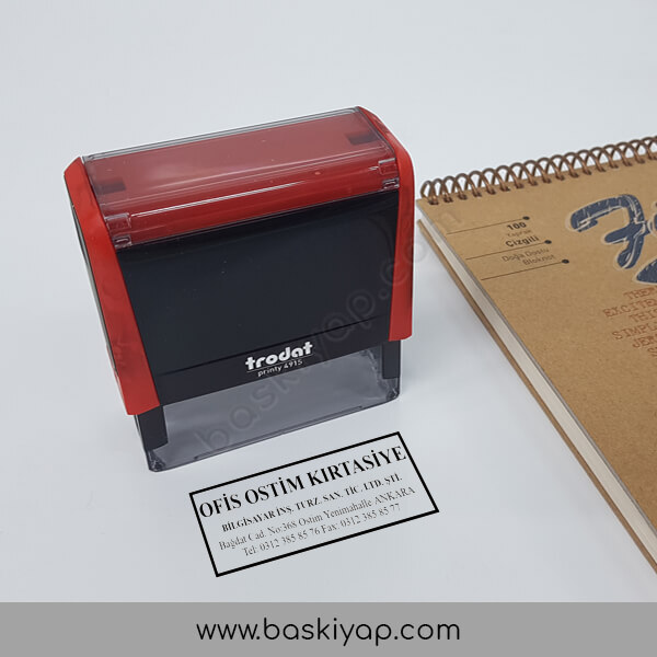 Trodat 4915 Büyük Boy Firma Kaşesi 7 online tasarla