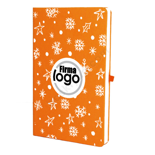 Firmalara Özel Yılbaşı Tasarım Turuncu Ajanda Defter online tasarla