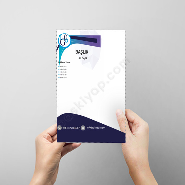 Firmaya Özel A5 Güzellik Salonu Broşürü online tasarla