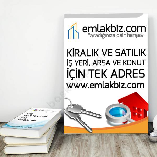 Firmaya Özel Emlakçı Afişi online tasarla