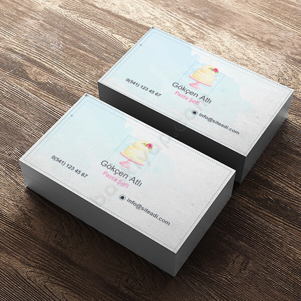 Firmaya Özel Pastane Kartviziti online tasarla