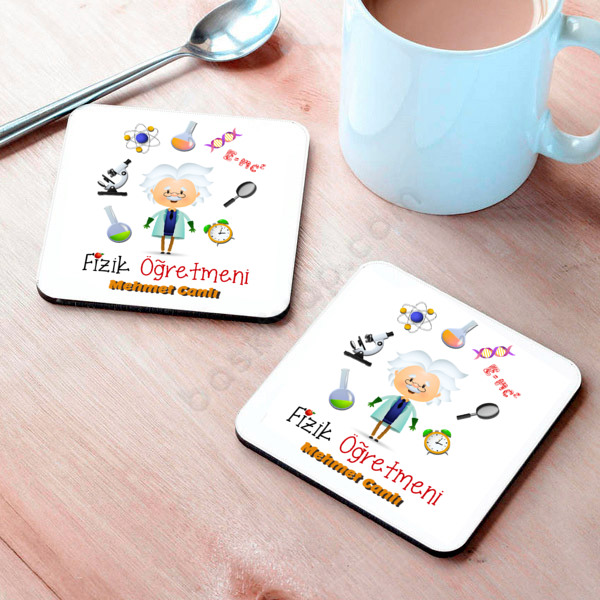 Fizik Öğretmenlerine Özel Bardak Altlığı online tasarla