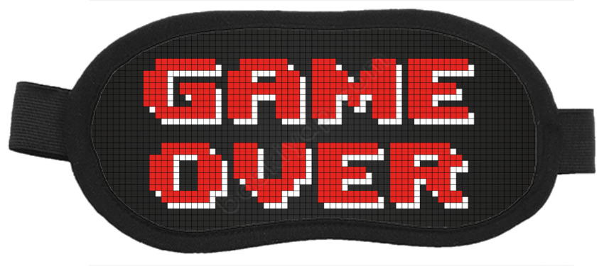 Game Over Tasarımlı Göz Bandı Örneği online tasarla