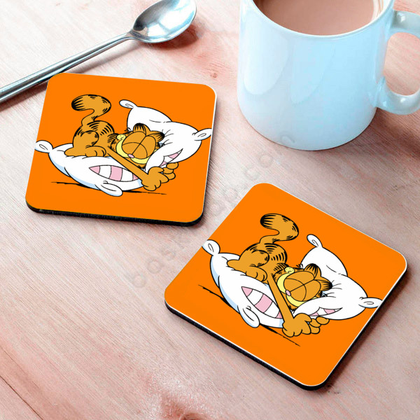 Garfield Tasarım Bardak Altlığı online tasarla