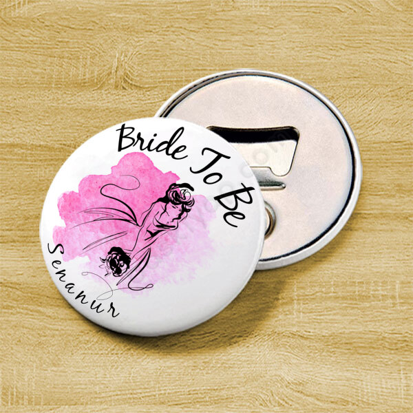 Gelin Tasarımlı Buton Magnet online tasarla