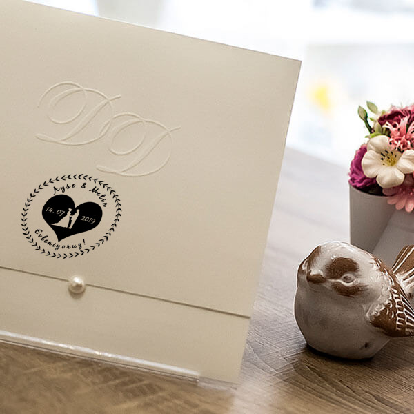 Gelin Ve Damat Kaşesi online tasarla