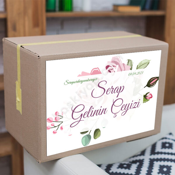 Gelinlere Özel Çeyiz Etiketi online tasarla