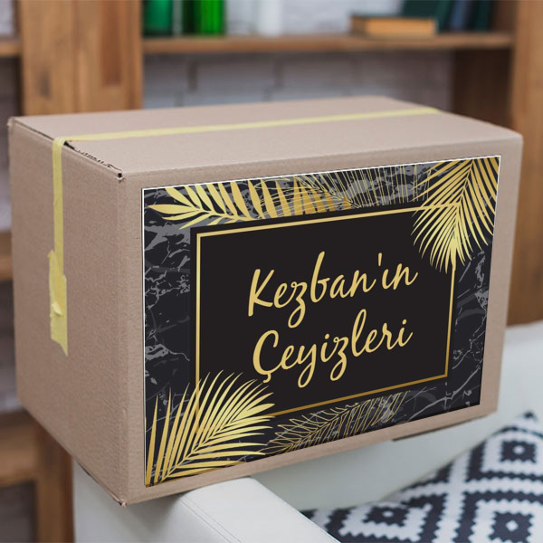 Gold Palmiye Yapraklı online tasarla