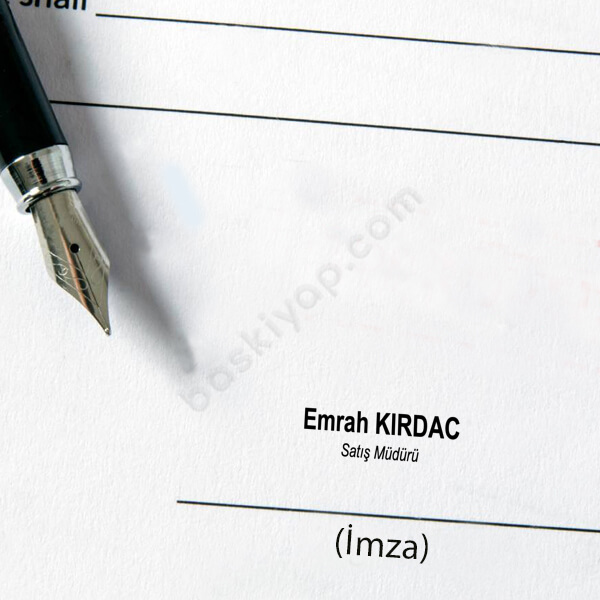 Goldring 302141 Kare Desenli İsim Soyisim Sarı Kalem Kaşe online tasarla