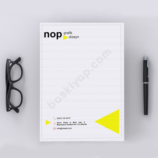 Grafik Tasarımlı Antetli Kağıt online tasarla