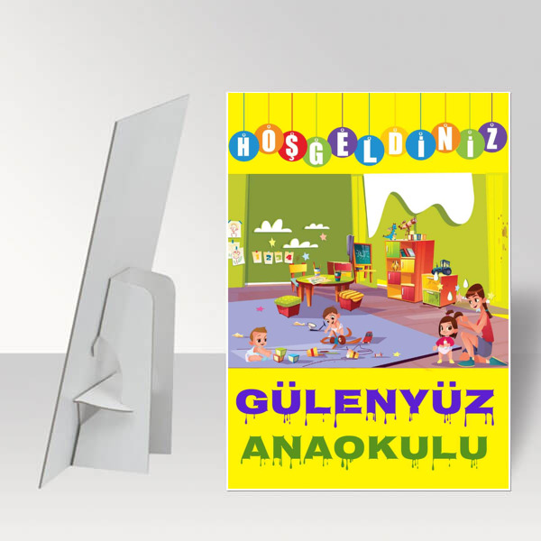 Gülenyüz Anaokuluna Hoşgeldiniz Ayaklı Pano online tasarla