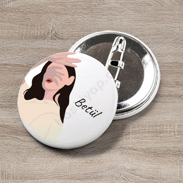 Güneşe Karşı Tasarım Buton Rozet online tasarla