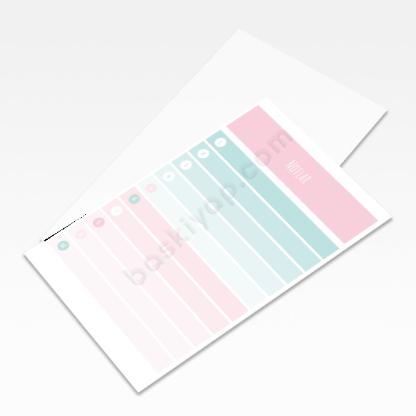 Günlük Planlayıcı Unutmayınız Kartı online tasarla