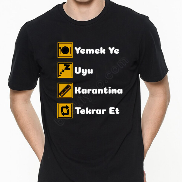 Günlük Yaşantımız Baskılı Tişört online tasarla