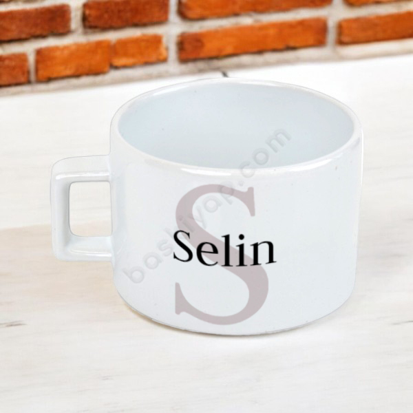 Harf Baskılı Kendin Tasarla Baskılı Fincan online tasarla
