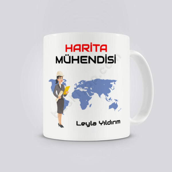 Harita Mühedisi Kendin Tasarla Baskıl Kupa online tasarla