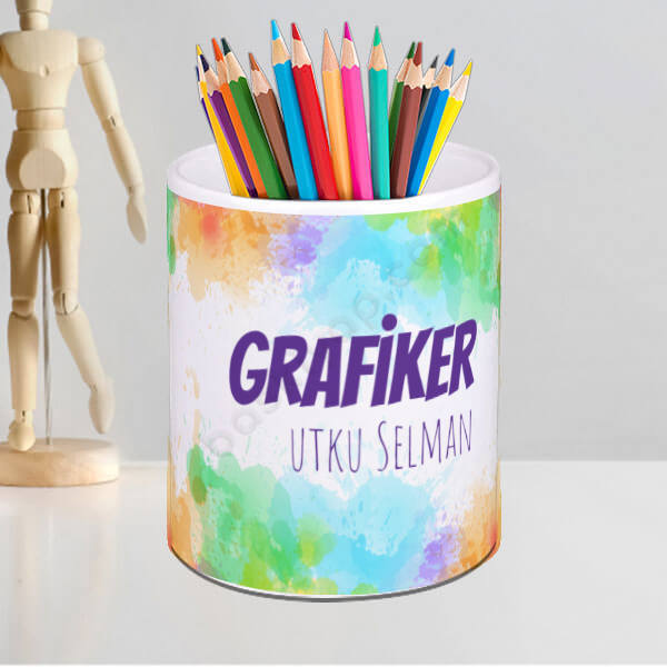 Hediye Porselen Kalemlik online tasarla