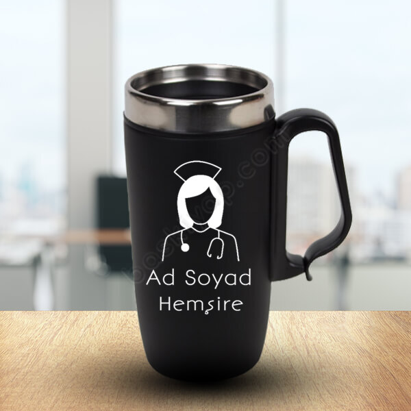 Hemşire Baskılı Termos Bardak online tasarla