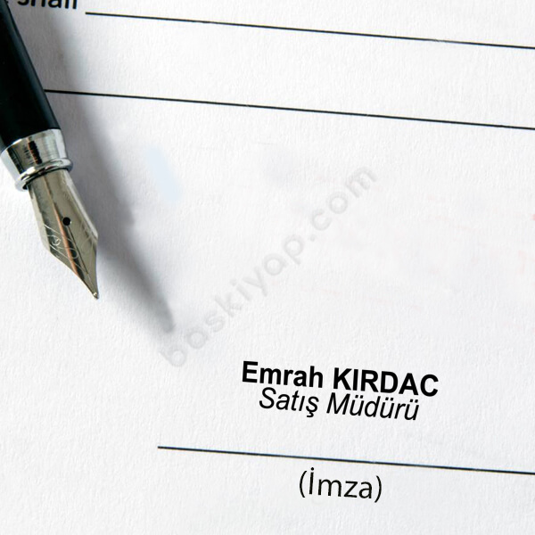 Heri 8021 Siyah Lake Dolma Kalem İsim Soyisim Kaşesi online tasarla