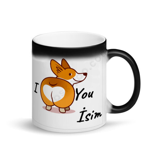I Love You Tasarımlı Kişiye Özel Sihirli Kupa online tasarla