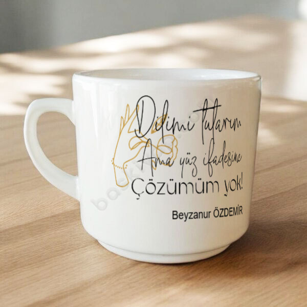 İkonik Bardaklar Serisi  Baskılı Düz Kulplu Kupa online tasarla