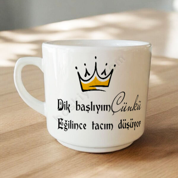 İkonik Bardaklar Serisi Özel Baskılı Düz Kulplu online tasarla