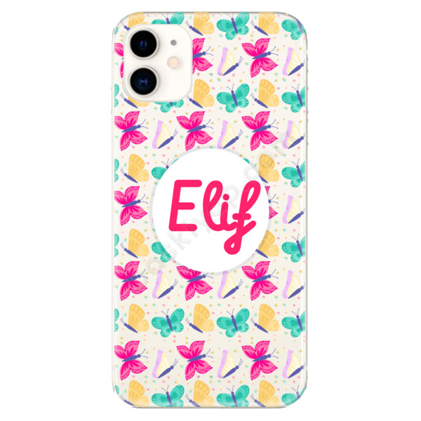 Kelebek Tasarımlı İphone 11 Telefon Kılıfı online tasarla